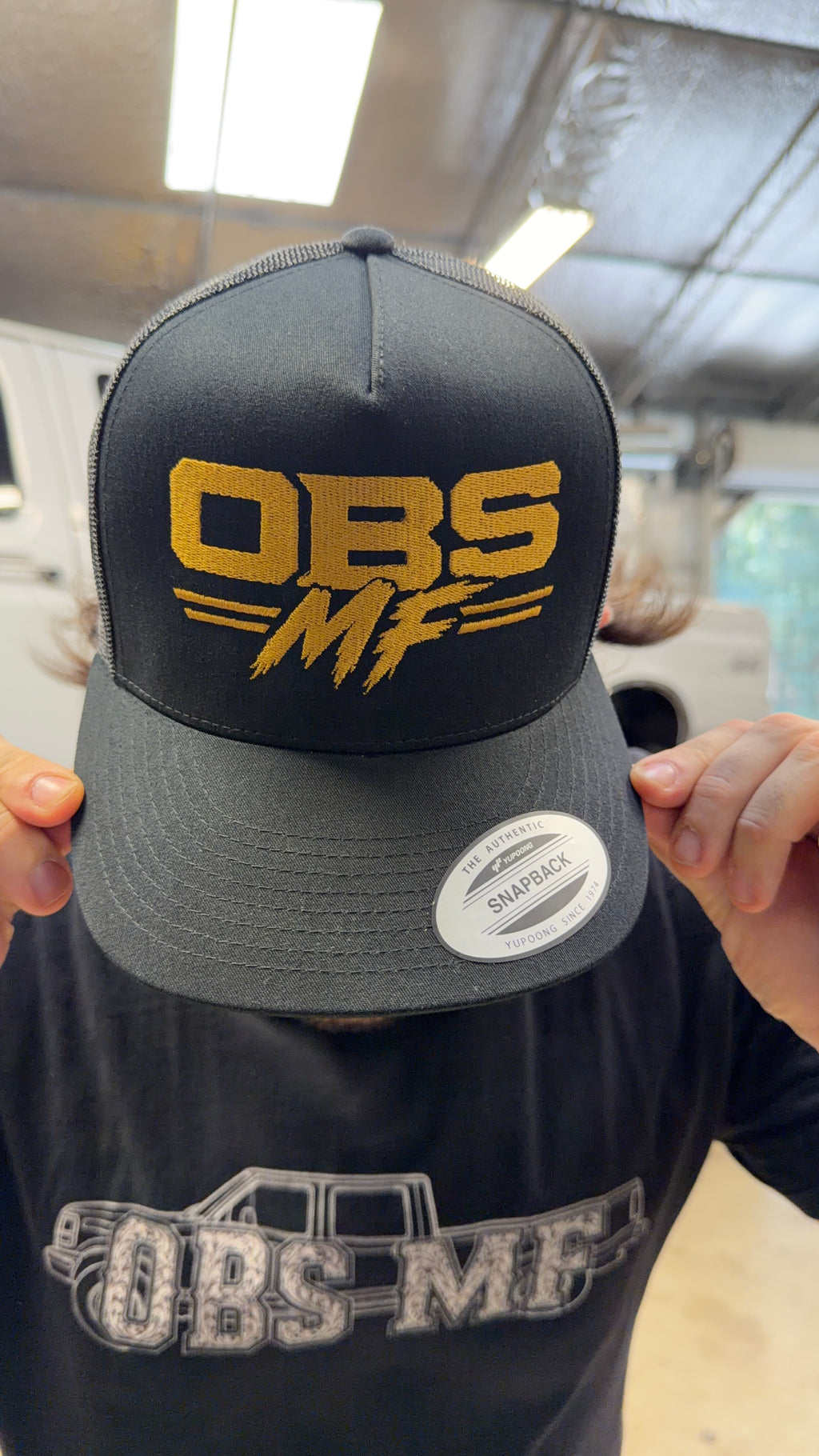 OBS MF Trucker Hat (Gold Letters)