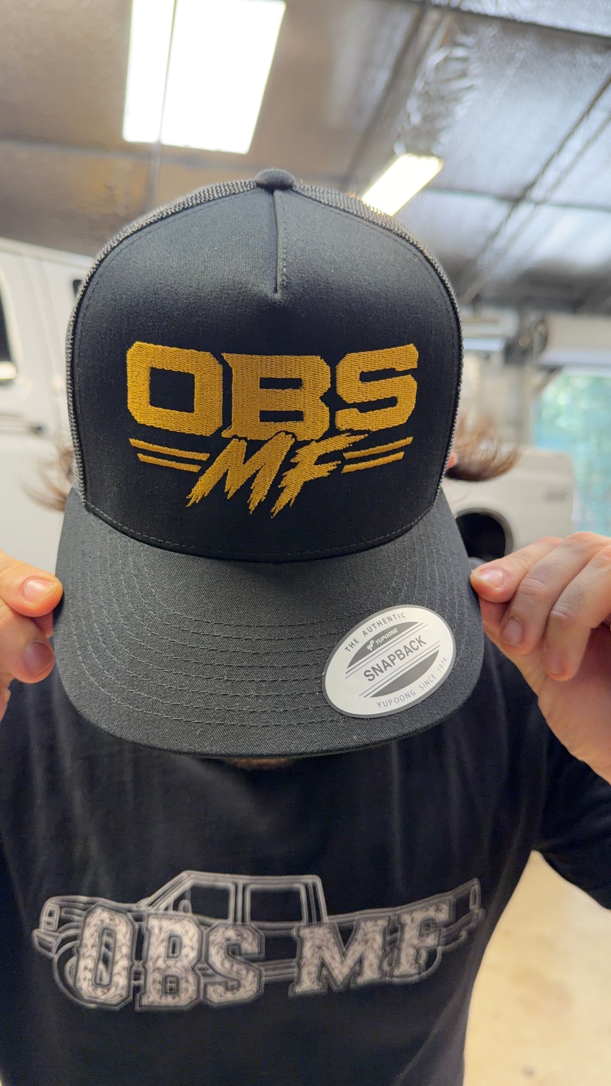 OBS MF Trucker Hat (Gold Letters)