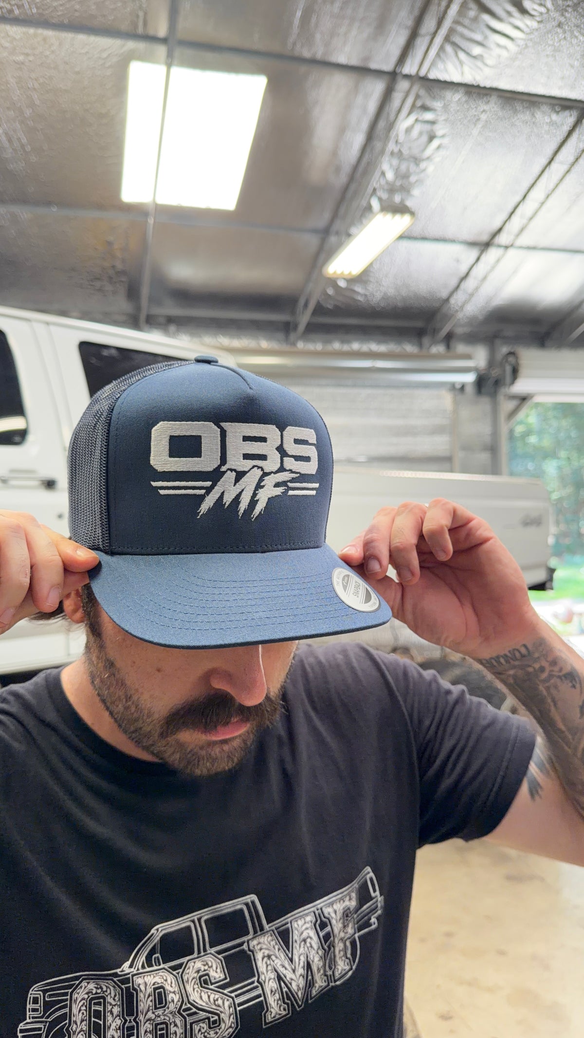 OBS MF Trucker Hat (White Letters)