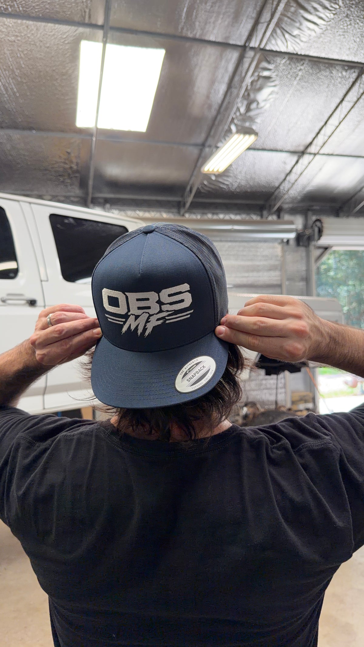 OBS MF Trucker Hat (White Letters)