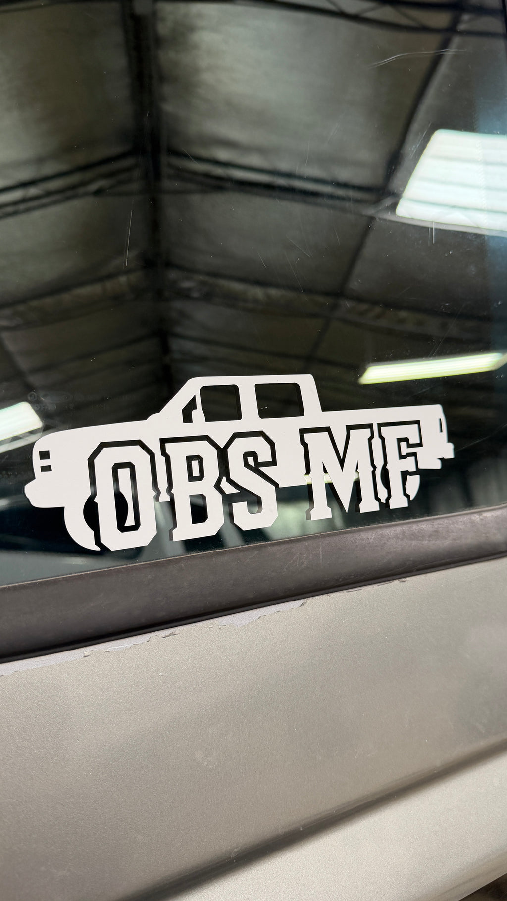 OBS MF Decal (White)