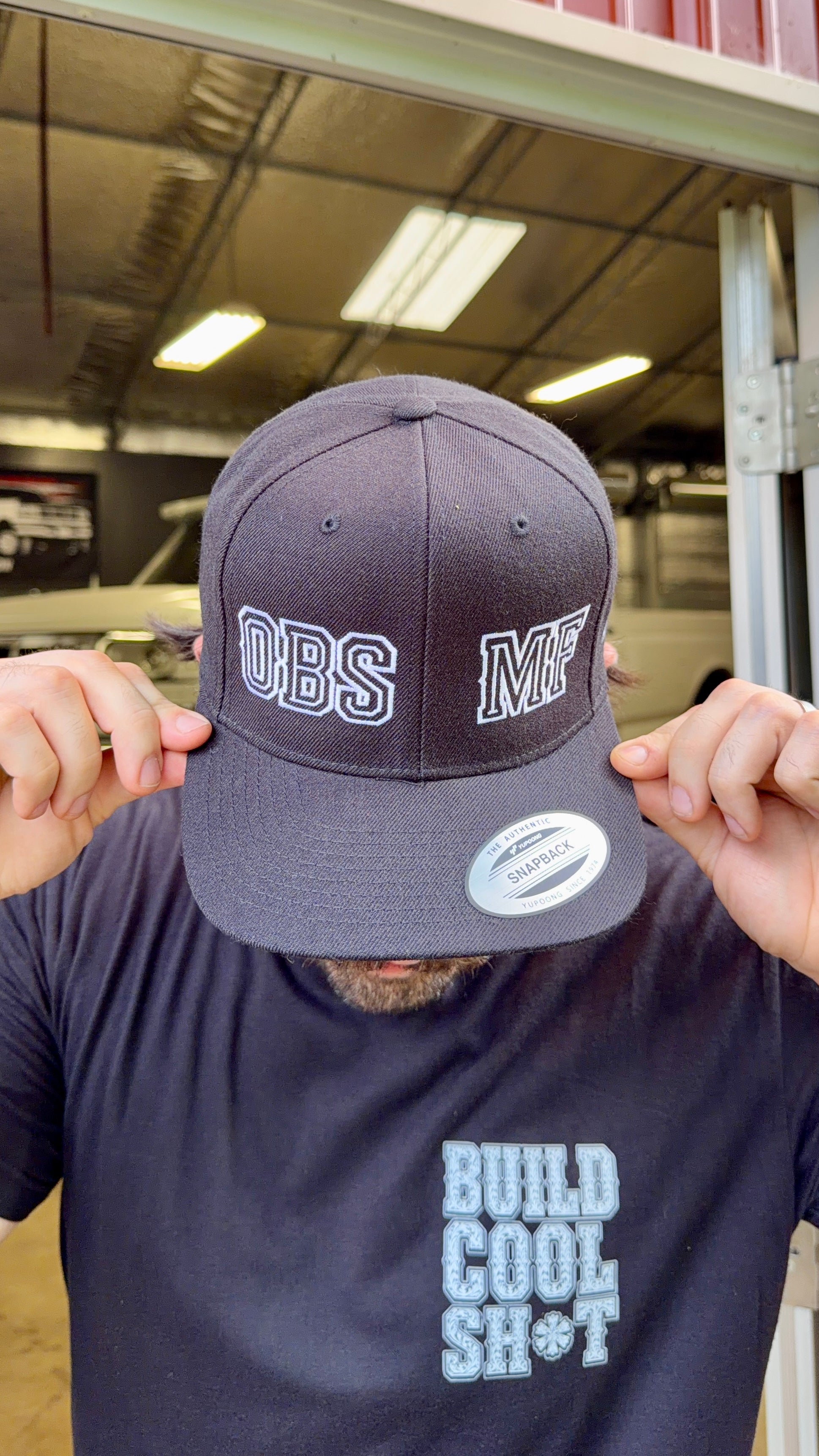 OBS MF Snapback (White Letters)